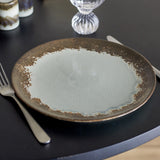 Paula Crackle Stoneware Dinner Plate - Grey