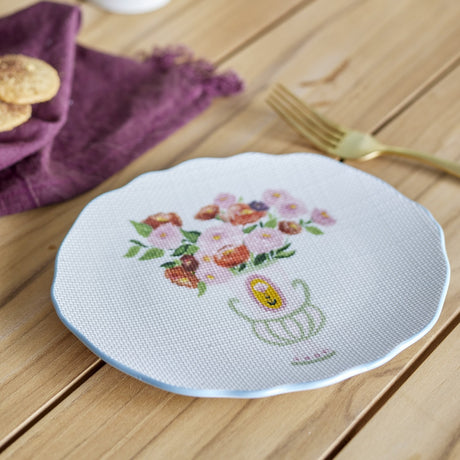 Dorothy Floral Stoneware Plate - Multi