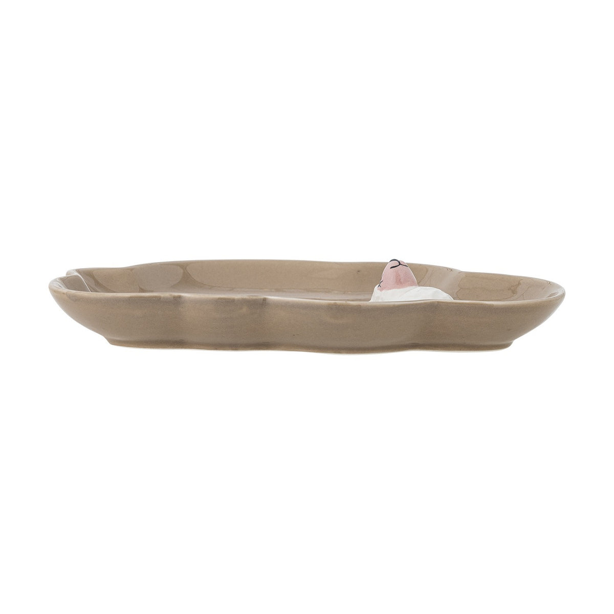 Dolly Cloud Stoneware Plate - Brown
