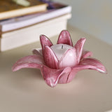 Wren Flower Glass Ornament - Pink
