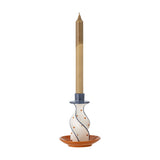 Kairi Stoneware Candle Holder 15.5cm - Multi