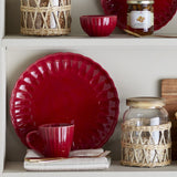 Latina Stoneware Side Plate - Red