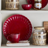 Latina Stoneware Dinner Plate - Red