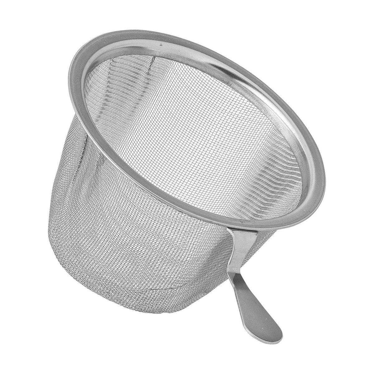 Yuma Beige Stoneware Tea Mug with Lid & Strainer 250ml - Multi