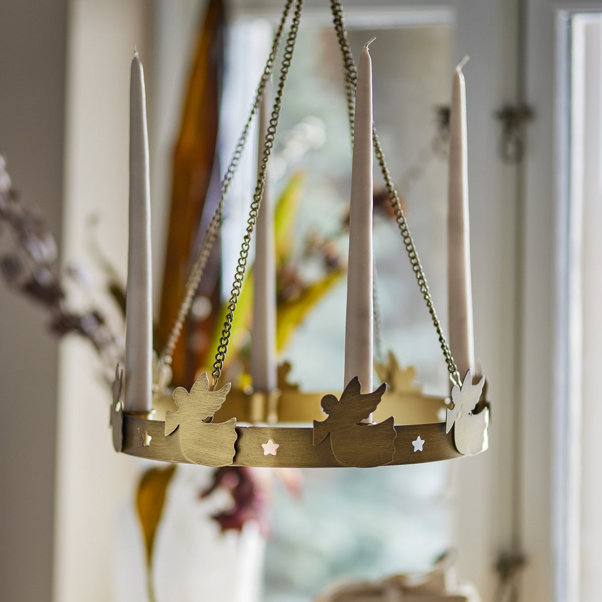 Elmir Star Iron Advent Candle Holder - Gold