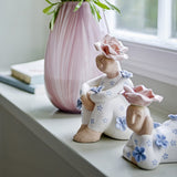 Floriella Floral Stoneware Ornaments Set of 2 - Multi