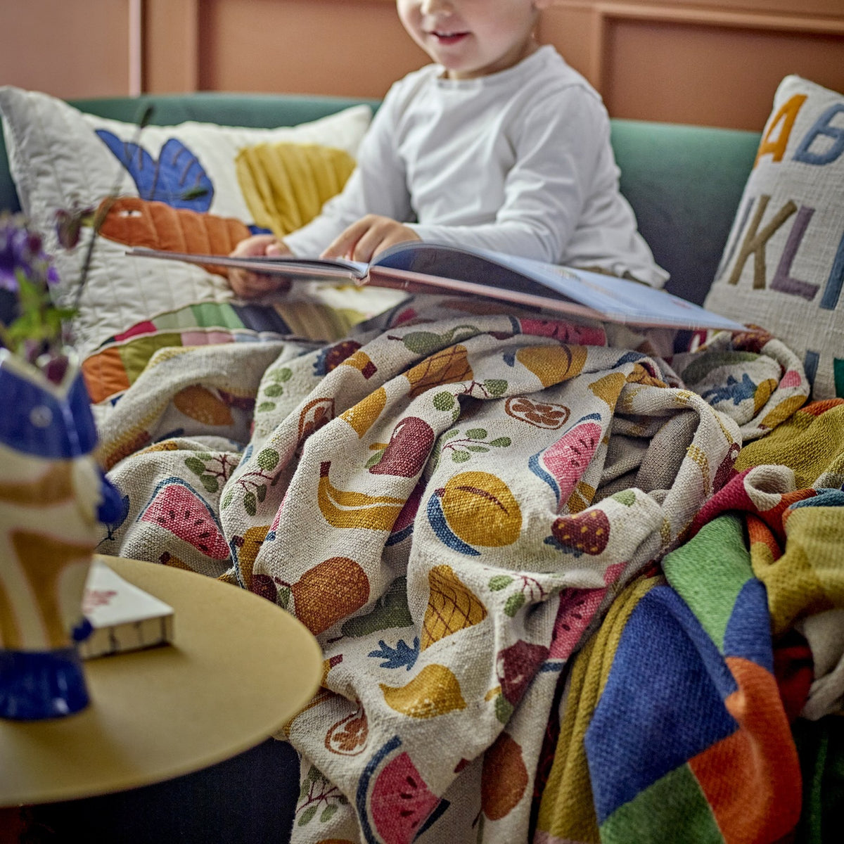 Fruitta Cotton Throw - Multi