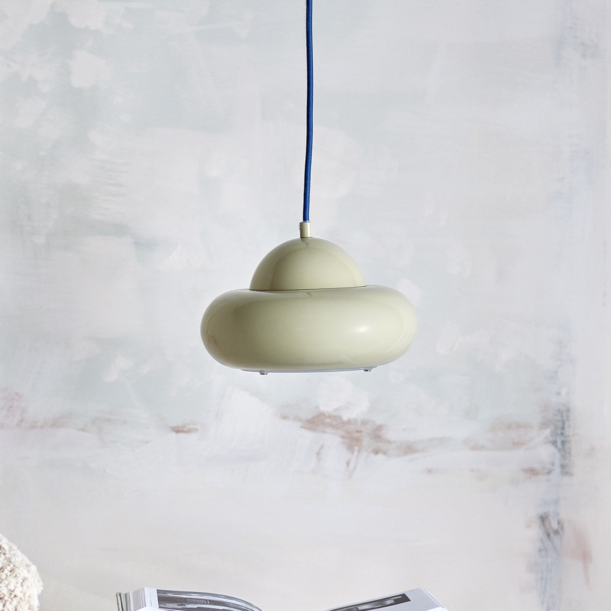 Bubble Round Iron Pendant Light - Green