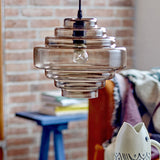 Ilua Glass Pendant Light - Brown