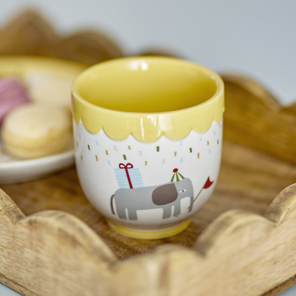Celebrate Stoneware Cup 150ml - Yellow