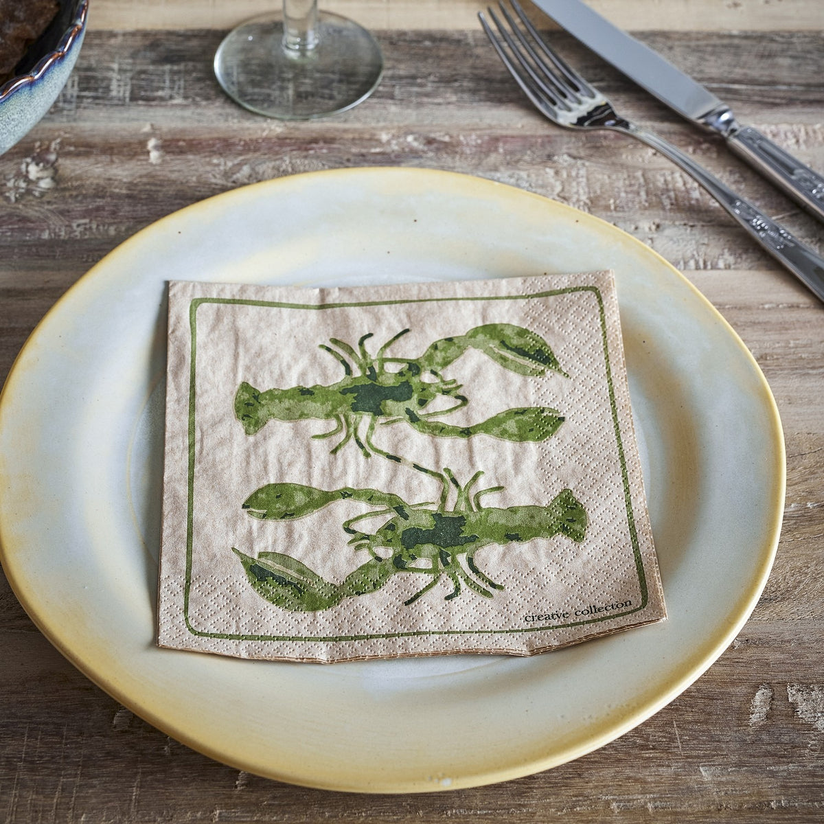 Hadden Paper Napkins Pack of 20 - Green