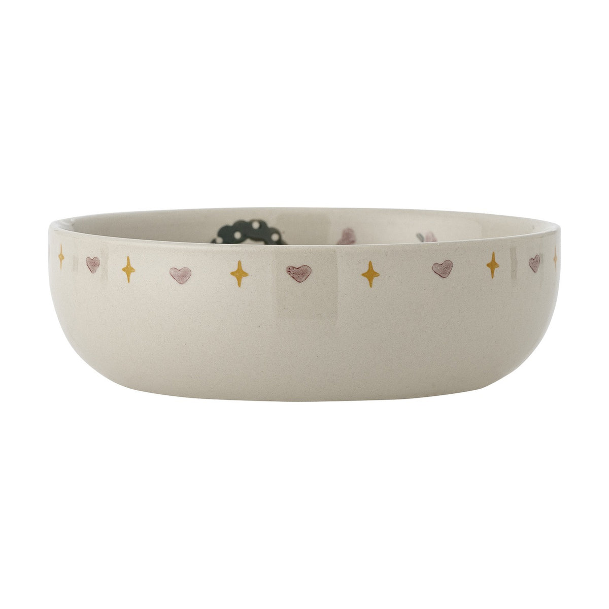 Mary Stoneware Christmas Bowls 16cm Set of 4 - Cream