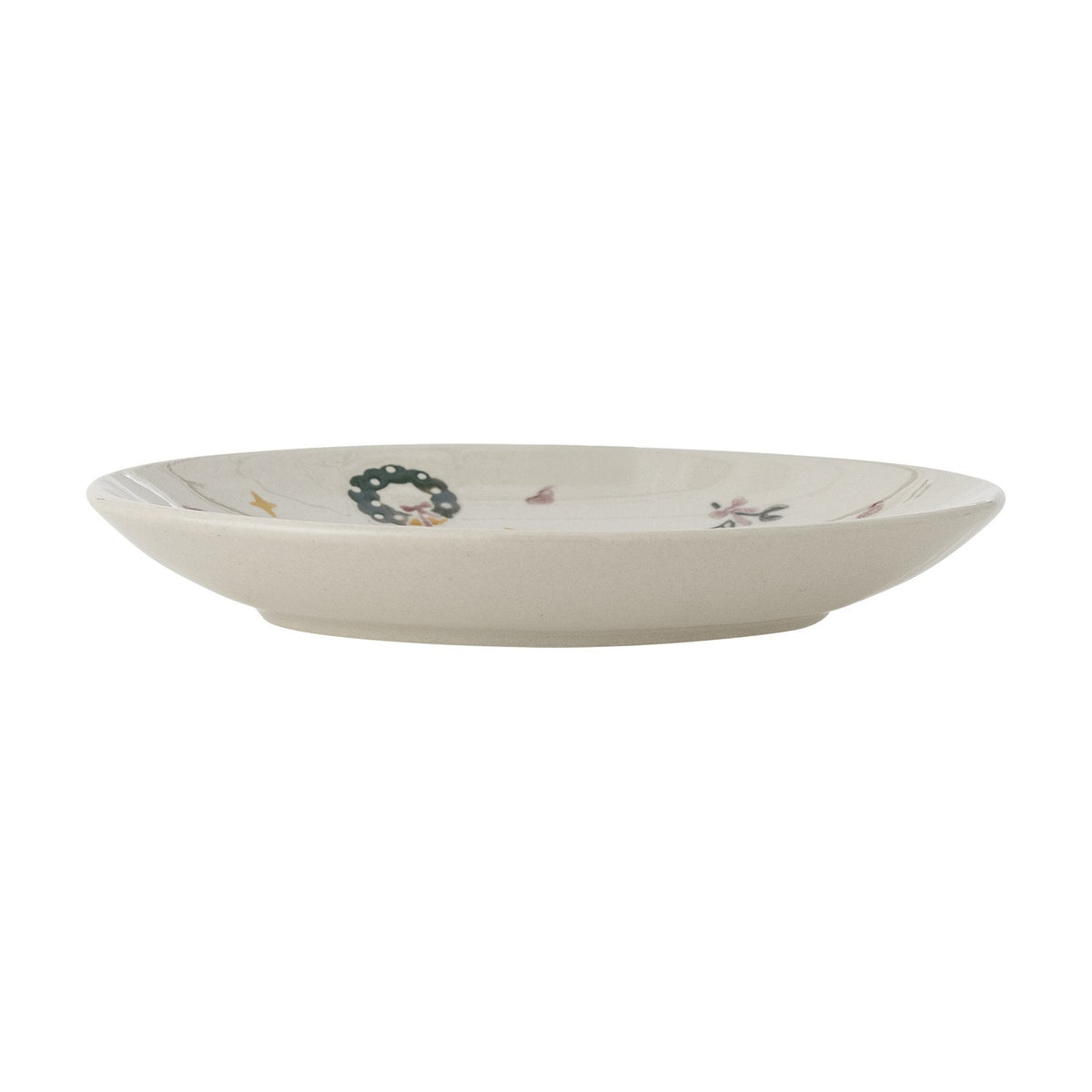 Mary Stoneware Christmas Plates Set of 4 - Cream