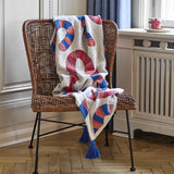 Candice Striped Christmas Throw - Multi