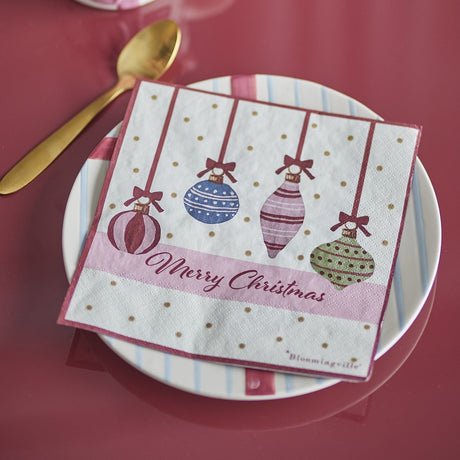 Ornamentia Paper Christmas Napkins Pack of 20 - Multi