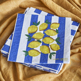 Limone Striped Paper Napkins Pack of 20 - Multi