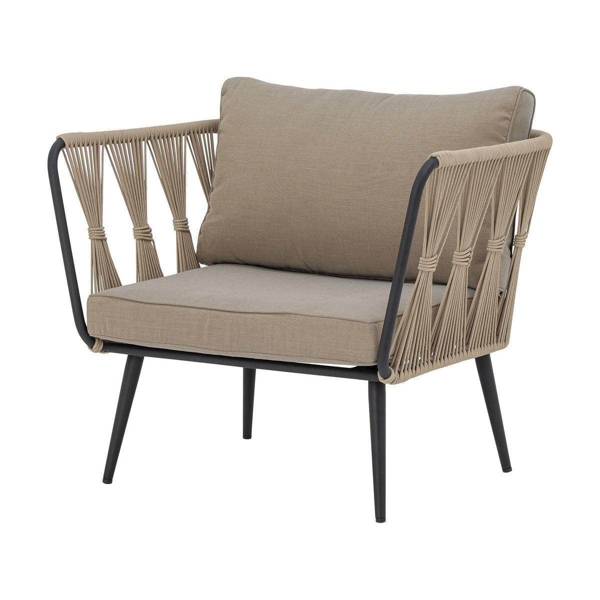 Pavone Fire-resistant Iron Garden Chair - Beige