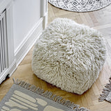 Lomba Wool Pouffe - Natural