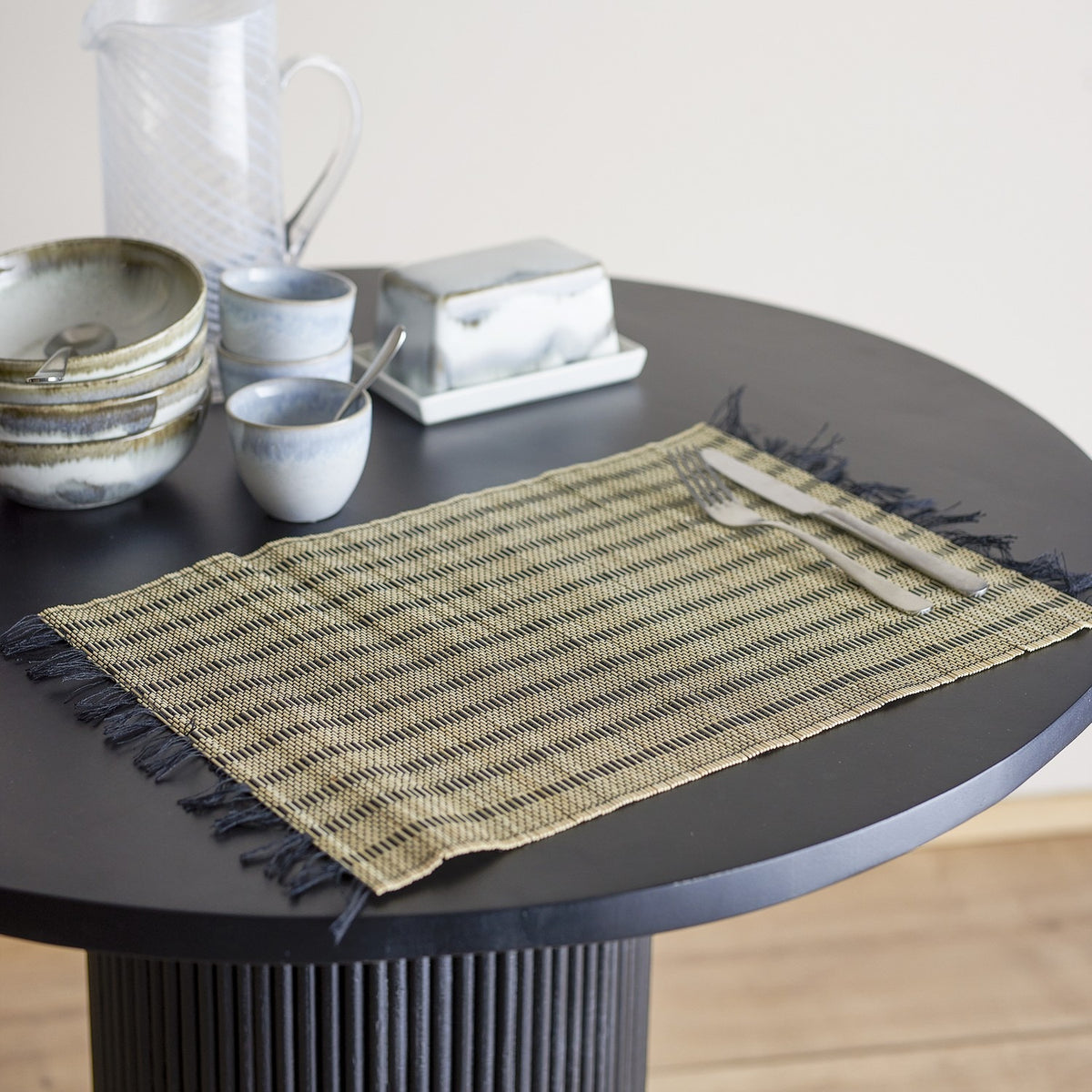 Mendo Bamboo Placemats Set of 4 - Beige