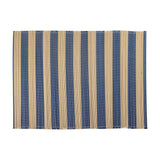 Marola Striped Bamboo Placemats Set of 4 - Blue