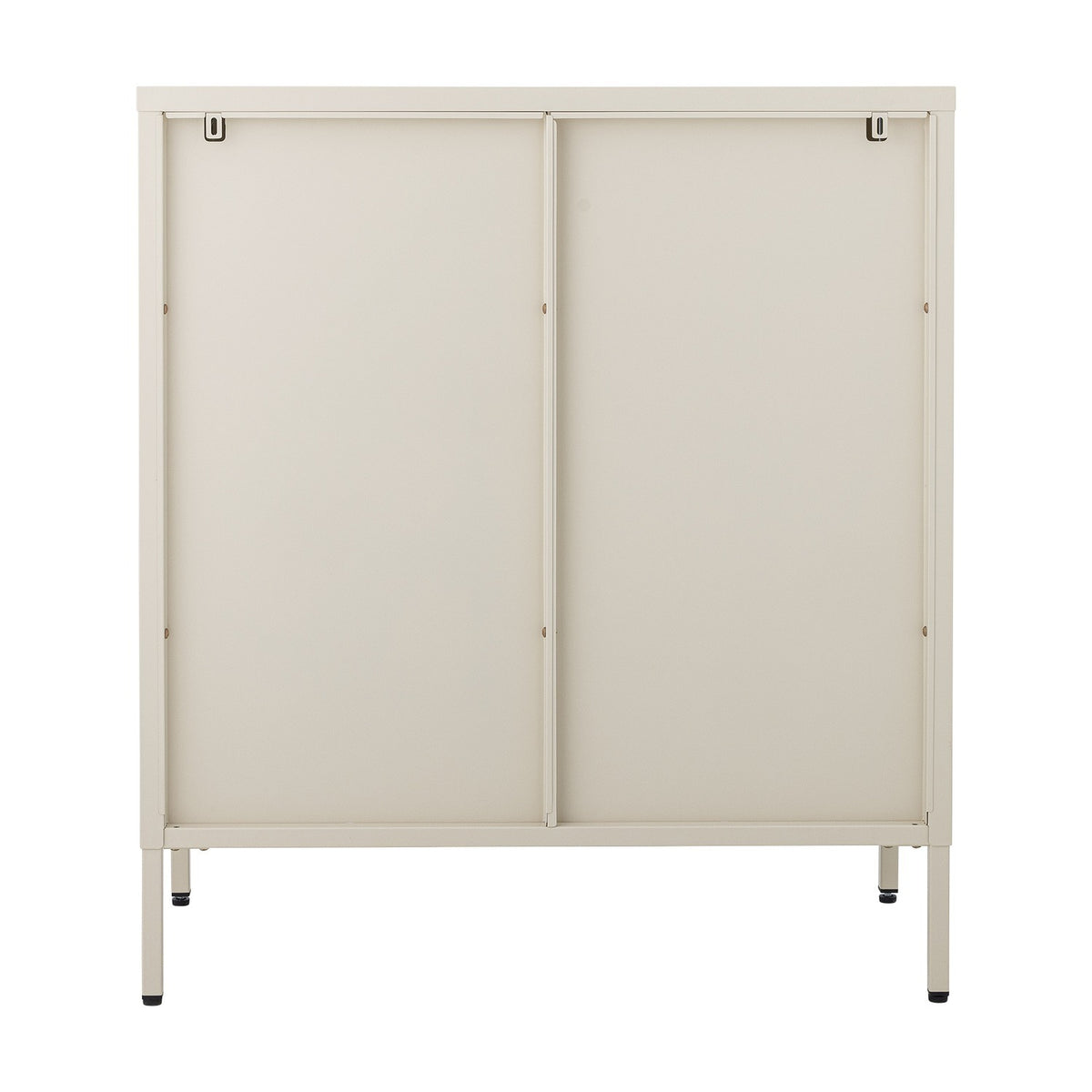 Salvo Ribbed Iron Cabinet - Beige