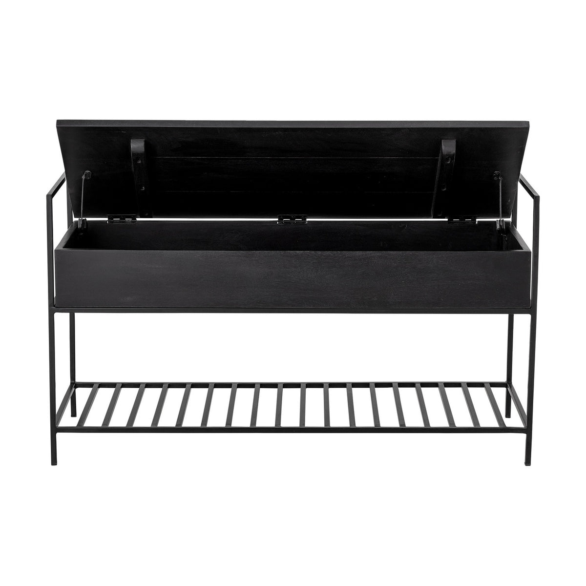 Abelone Wooden Bench - Black