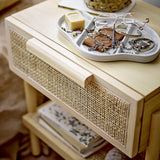 Manon Wooden Side Table - Beige
