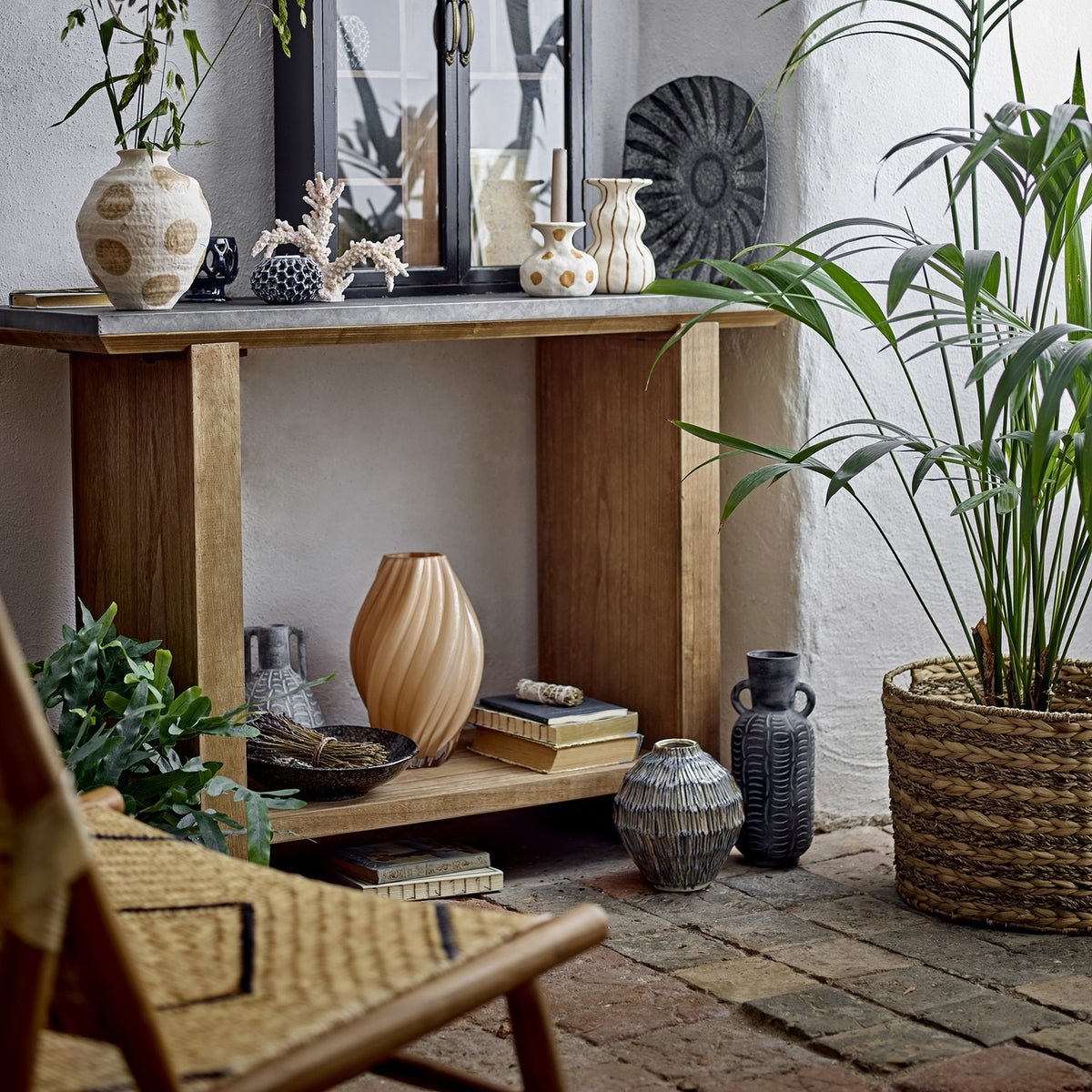 Riva Wooden Console Table - Brown
