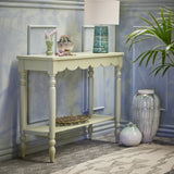 Salla Wooden Console Table - Green