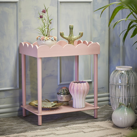 Isola Wooden Side Table - Pink