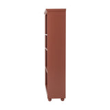 Sasha Striped Bookcase - Red