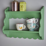 Salla Wooden Wall Shelf - Green