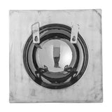 Cesta Square Stoneware Wall Decor - Silver