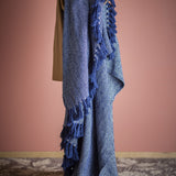 Herringbone Throw - Blue