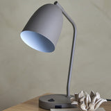 Lemar Iron Table Lamp - Grey