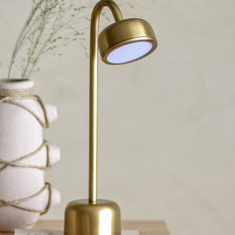 Nico Iron Rechargeable Table Lamp - Brass