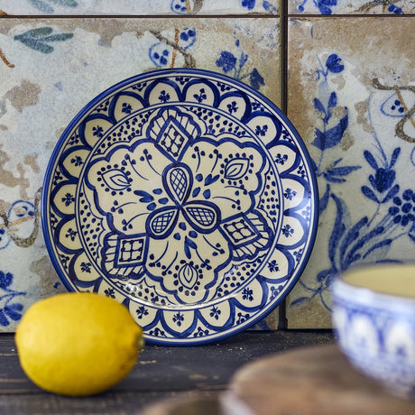 Karlie Stoneware Side Plate - Blue