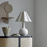Heide Stoneware Table Lamp - White