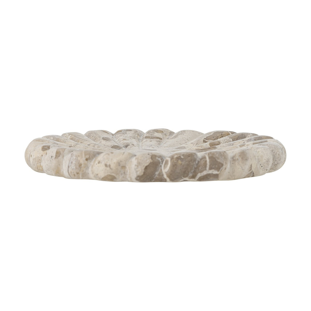 Marlie Round Marble Tray - Beige