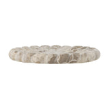Marlie Round Marble Tray - Beige