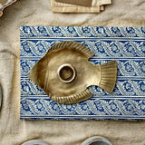 Fabius Fish Iron Candle Holder - Brass