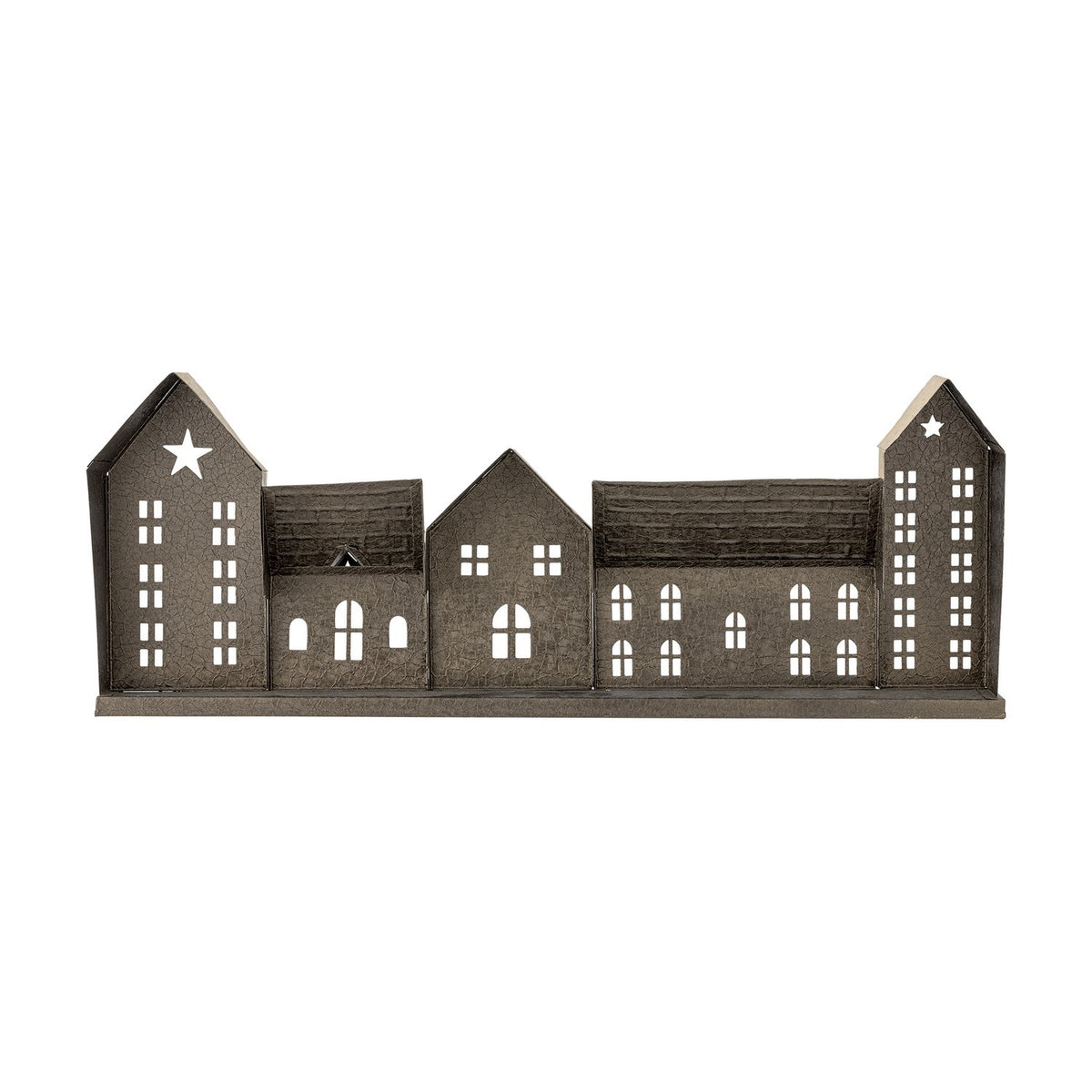 Noeli Iron Christmas Tealight Holder - Grey