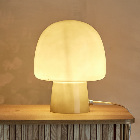 Paddy Mushroom Glass Table Lamp - Green