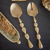 Edi Iron Salad Servers Set of 2 - Brass