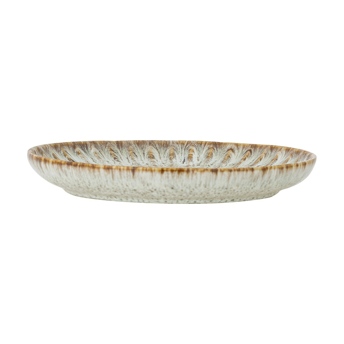 Fleur Stoneware Plate - Cream