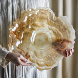 Asimi Glass Bowl 38cm - Champagne