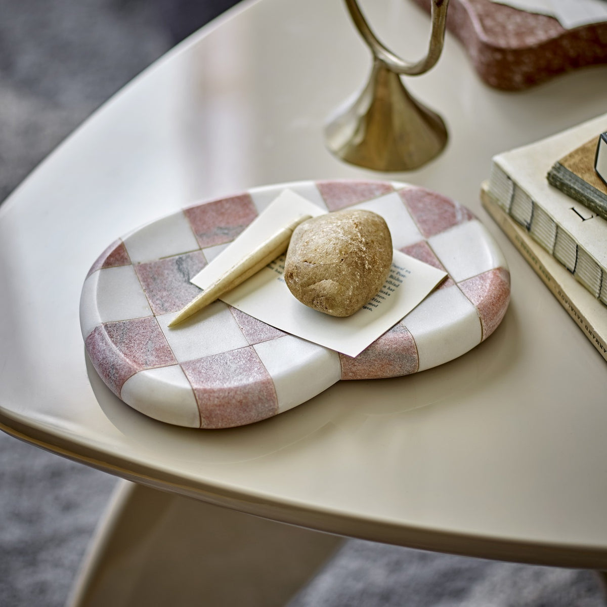 Petrea Marble Tray - Pink