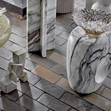 Bard Stoneware Side Table - White