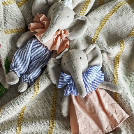 Tiko Striped Rag Dolls Set of 2 - Grey