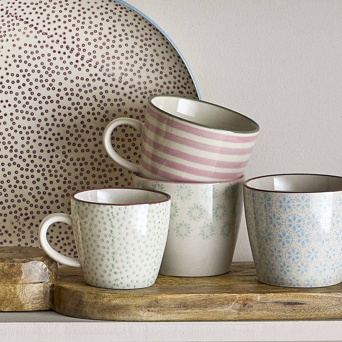 Patrizia Stoneware Mugs 380ml Set of 3 - Multi